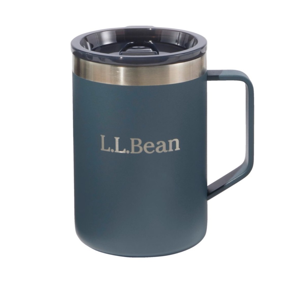 L.L. Bean Steel Blue Insulated Mug / New without Tag